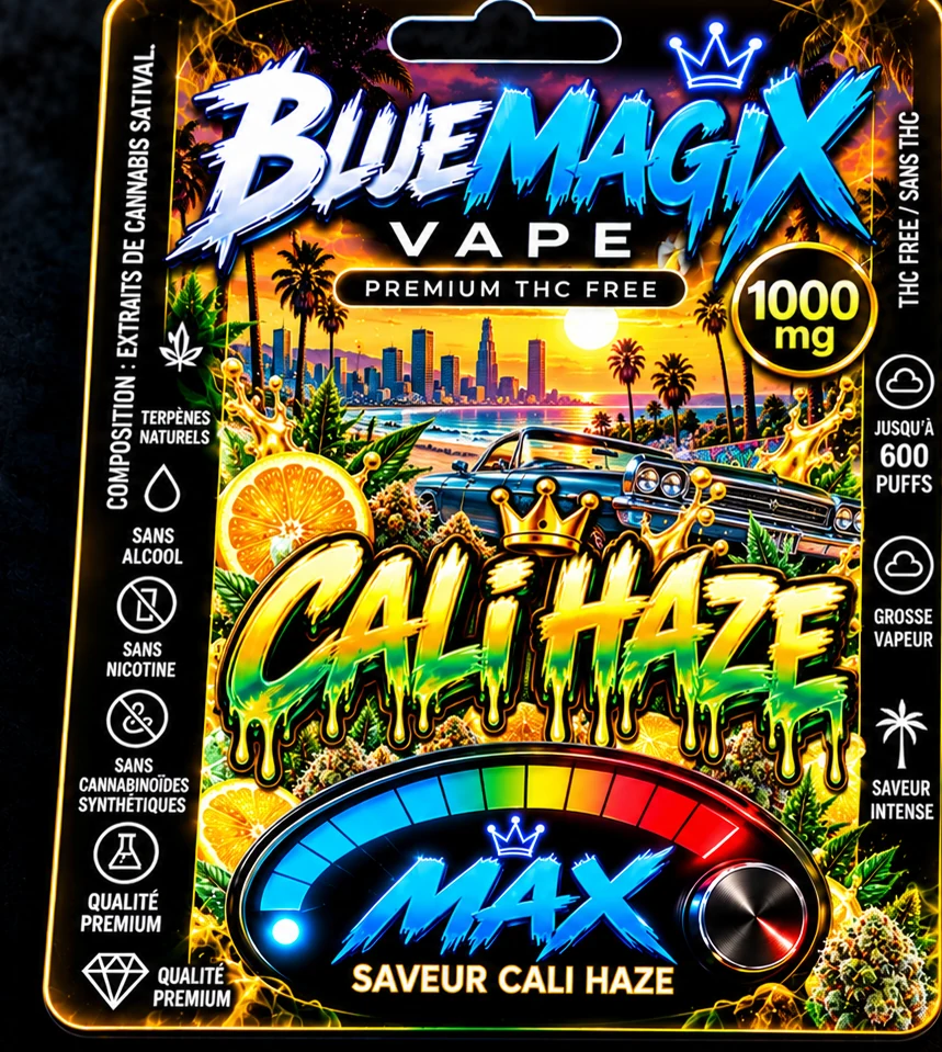 Présentation de l’emballage Cali Haze